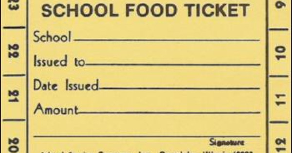 18Y - 23 Punch School Food Ticket